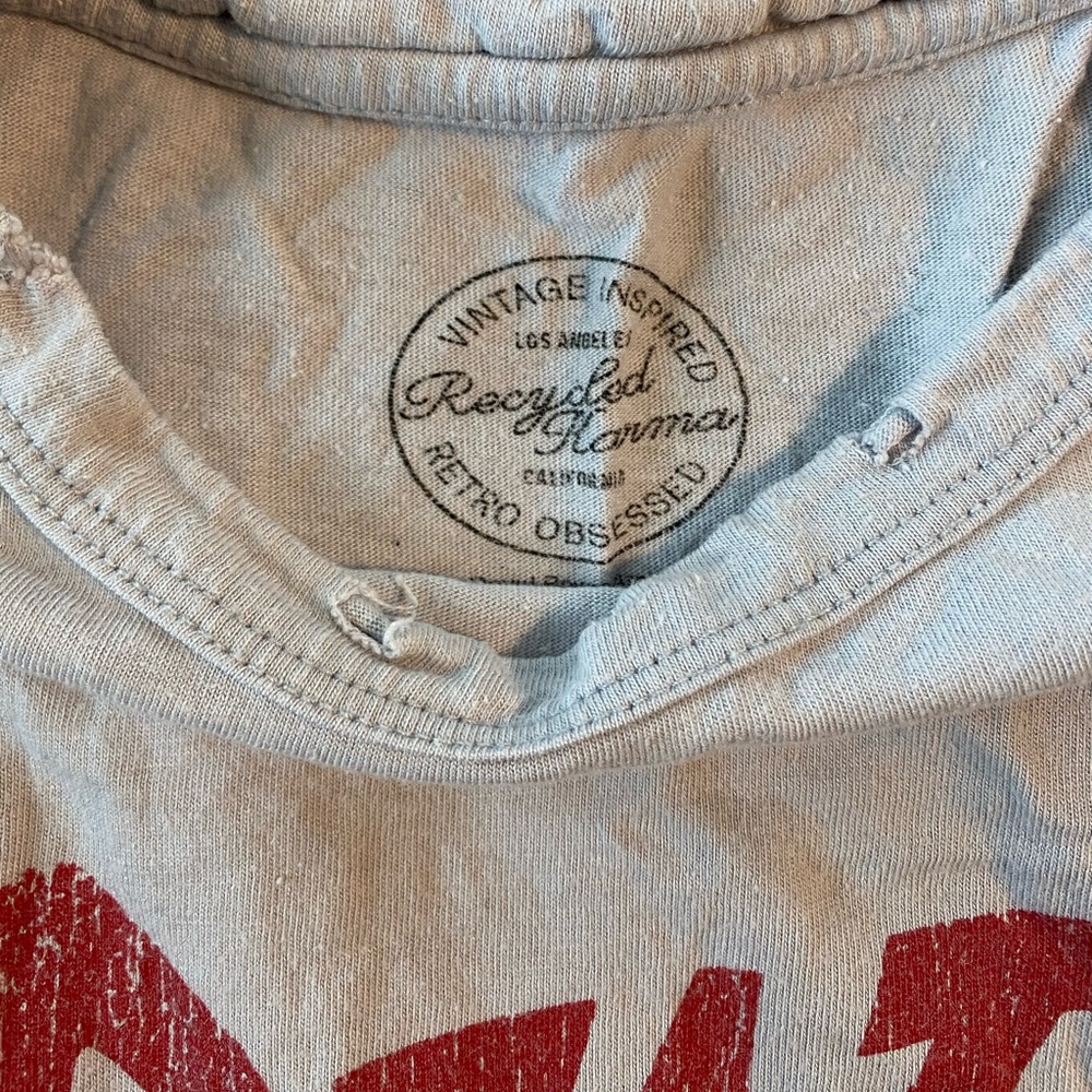 Distressed and cropped David Bowie your shirt